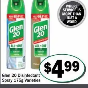 Glen 20 Disinfectant Spray 175 g.
