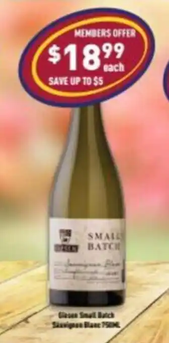 Biosen small batch sauvignon banc 750ml