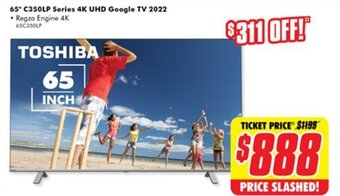 The Good Guys 65" C350LP series 4K UHD google TV 2022 offer