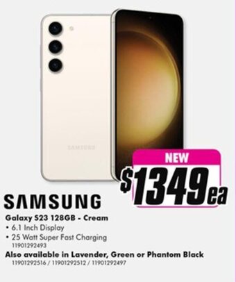 The Good Guys Galaxy S23 128GB - cream offer