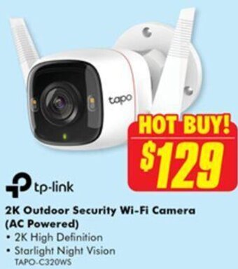 The Good Guys 2K outdoor security wi-fi camera (AC powered) offer