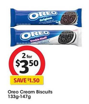 Coles Oreo cream biscuits offer