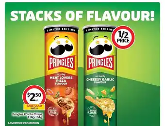 Coles Pringles potato crisps offer