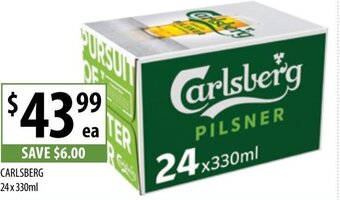 Supabarn Carlsberg 24x330ml offer