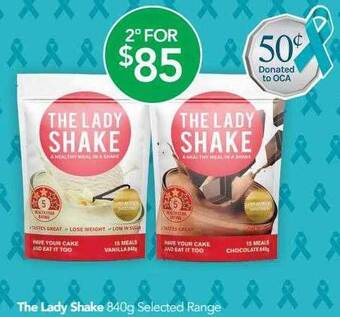 Terry White The lady shake 840g offer