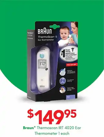 Terry White Braun thermoscan irt 4020 ear thermometer 1 each offer