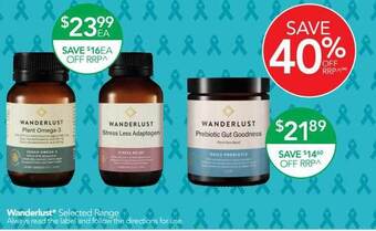 Terry White Wanderlust selected range offer