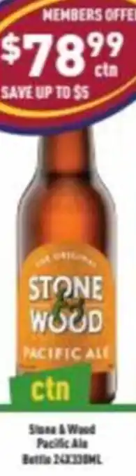 Liquor Legends Stone A Wood Pacific Ale Bottles offer