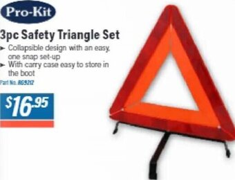 Burson Auto Parts Pro-Kit 3pc Safety Triangle Set offer