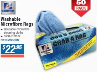 Burson Auto Parts Cooper Washable Microfibre Rags offer
