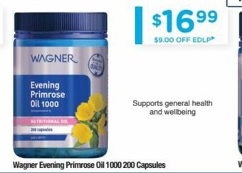 Chemist Warehouse Wagner Evening Primrose Oil 1000 offer