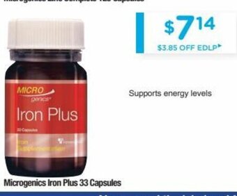 Chemist Warehouse Microgenics Iron Plus offer
