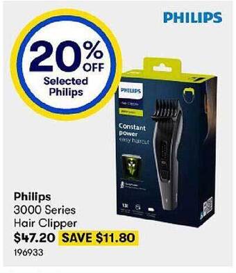 BIG W Philips 3000 series hair clipper offer