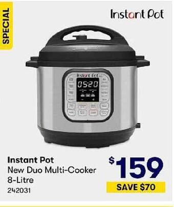 BIG W Instant pot new duo multi-cooker 8-litre offer