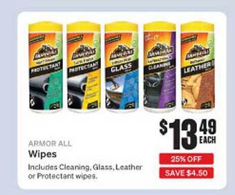 SuperCheap Auto Armor all wipes offer