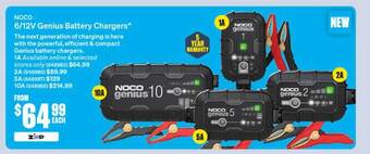 SuperCheap Auto Noco 6 12v genius battery chargers offer