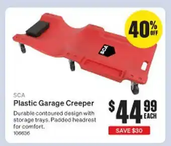 SuperCheap Auto Sca plastic garage creeper 40% off offer