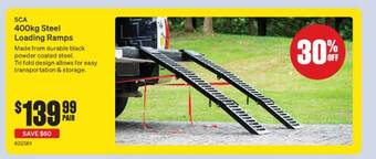 SuperCheap Auto Sca 400kg steel loading ramps offer