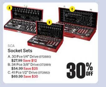 SuperCheap Auto Sca socket sets offer