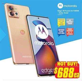 The Good Guys Motorola edge 30 fusion 8 128gb - solar gold offer