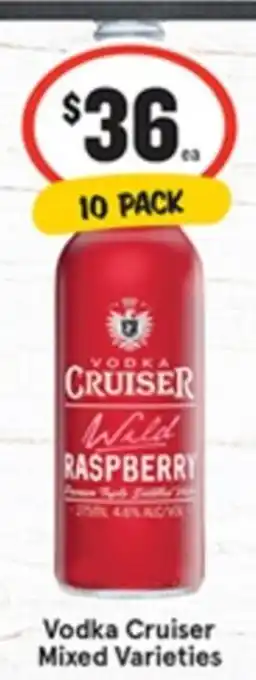 IGA Liquor Vodka Cruiser Mixed Varieties offer