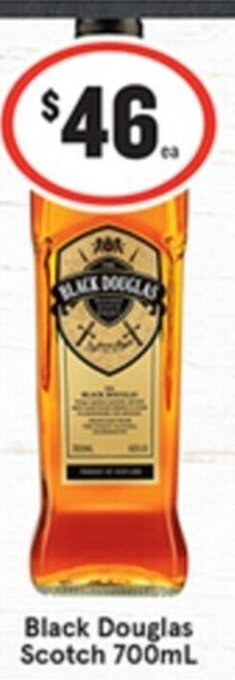 IGA Liquor Black Douglas Scotch 700ml offer