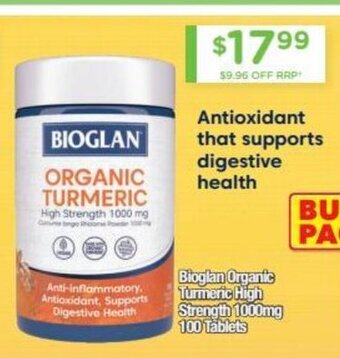 Chemist Warehouse Bioglan Organic Turmeric offer