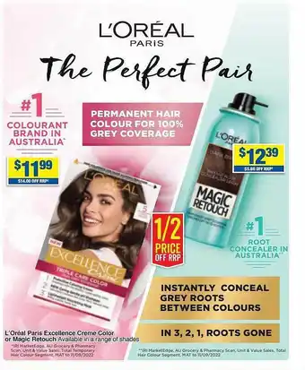 My Chemist L'oreal paris excellence creme color or magic retouch offer