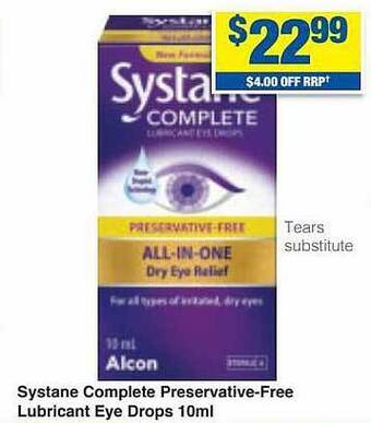 Systane complete preservative-free lubricant eye drops