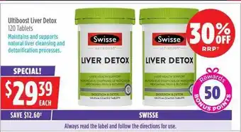 Swisse ultiboost liver detox