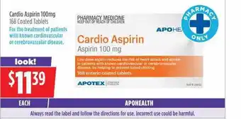Wizard Pharmacy Apohealth cardio aspirin offer