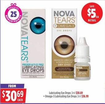 Wizard Pharmacy Nova tears lubricating eye drops offer