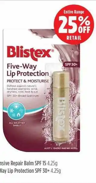 Blistex five-way lip protection