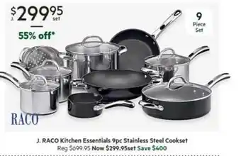 Harris Scarfe Raco kitchen essentials 9pc stainless steel cookset offer