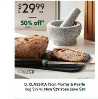 Harris Scarfe Classica 15cm mortar & pestle offer