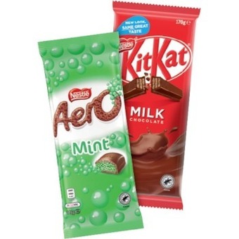 IGA Nestlé chocolate block 118-200g selected varieties offer