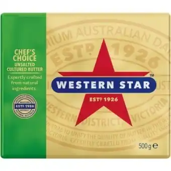 IGA Western star butter 500g selected varieties offer