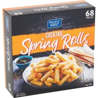 Coles Pacific west cocktail spring rolls 1kg offer