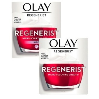 Coles Olay regenerist micro sculpting cream or night cream 50g offer