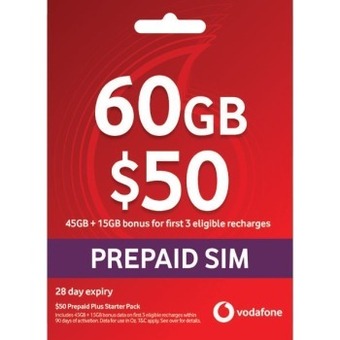 Coles Vodafone $50 prepaid plus starter pack offer