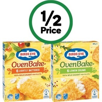 Woolworths Birds eye oven bake fish 425g – from the freezer offer