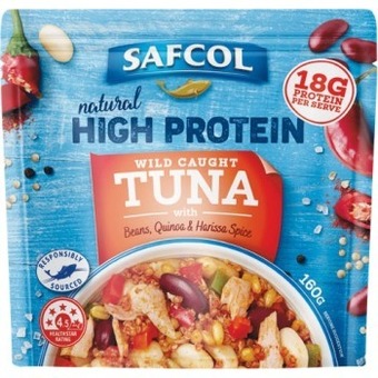 Woolworths Safcol tuna pouches 160g offer