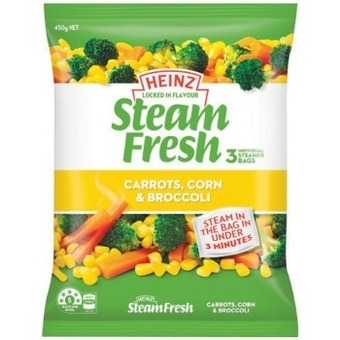 Woolworths Heinz steam fresh vegetables 450g – from the freezer offer