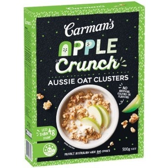 Woolworths Carman’s aussie oat clusters 500g offer