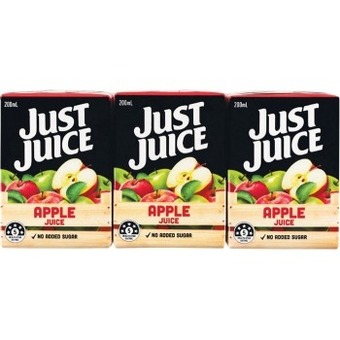 Woolworths Just juice tetra 6 x 200ml offer