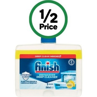 Woolworths Finish dishwasher cleaner 250ml offer