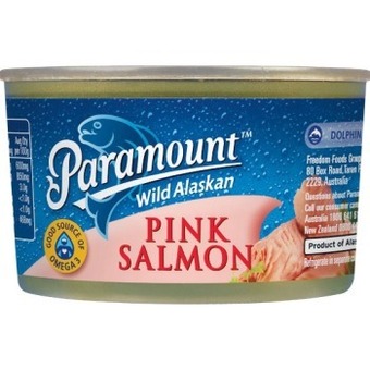 Woolworths Paramount pink salmon 210g offer