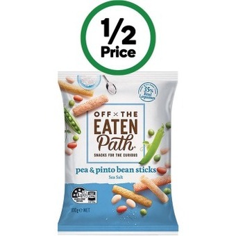 Woolworths Off the eaten path chips 75-100g – from the health food aisle offer