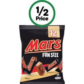 Woolworths Mars sharepacks 132-192g offer