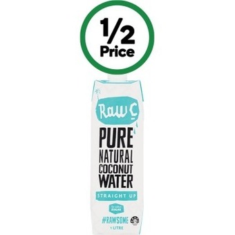 Woolworths Raw c coconut water 1 litre offer